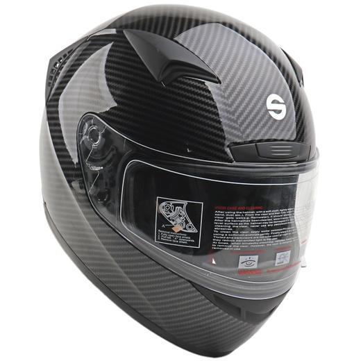 SPARCO头盔 训练盔 超轻 CLUB X1 碳纤维花纹定制款 商品图1