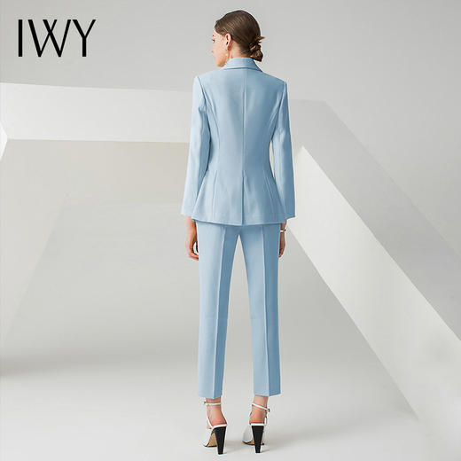 IWY/蓝色长袖西装长裤套装CP10316 商品图2