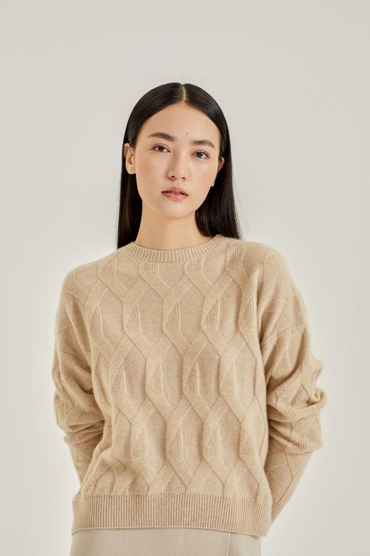 BYARN 纯臻环保无染色圆领羊绒衫 女/男 商品图3