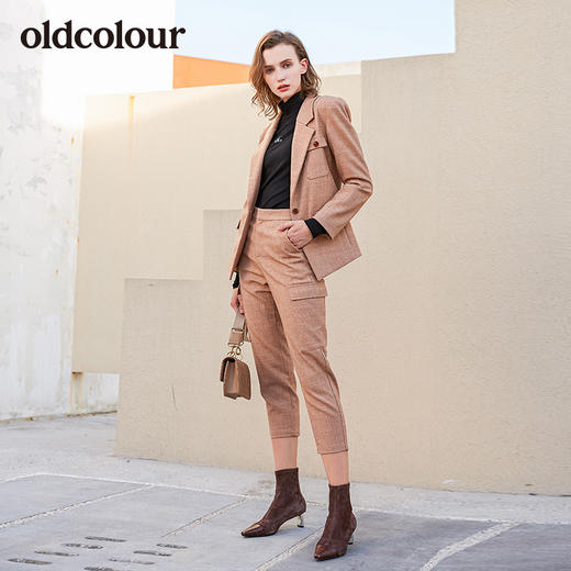 oldcolour商场同款冬季新品西装九分休闲裤女L41073152 商品图4