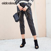 oldcolour冬季新品九分休闲皮裤女L41073153 商品缩略图0