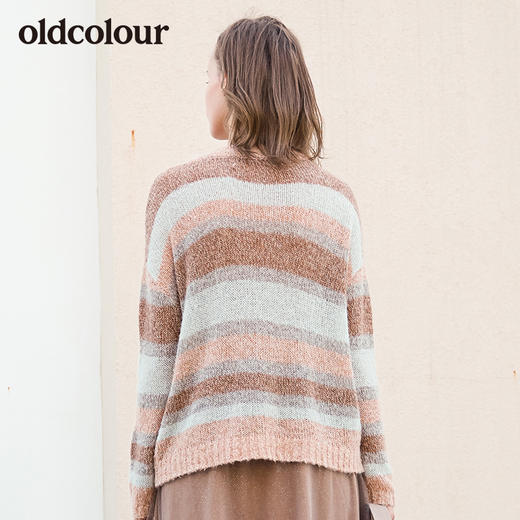 oldcolour冬季新品商场同款条纹针织衫女L41052158 商品图1