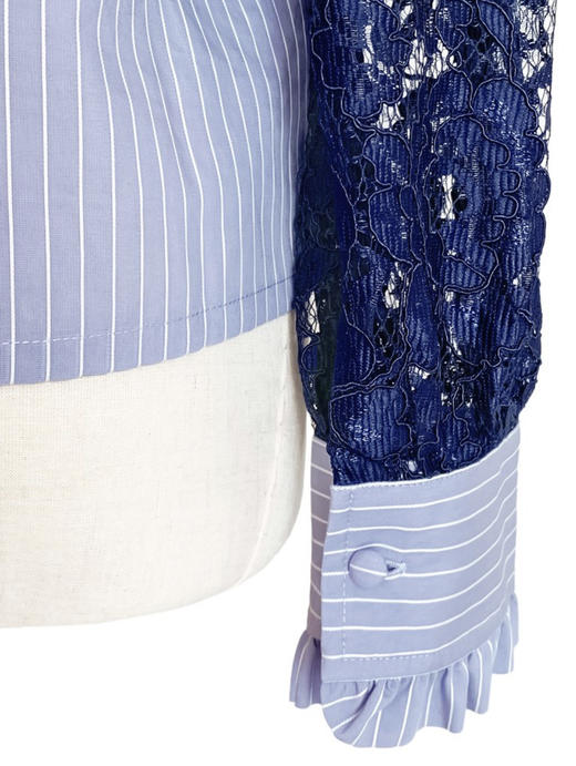 TYNVIE 蕾丝长袖拼接长袖上衣 商品图4