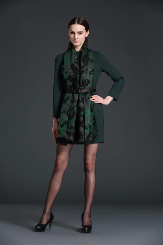 售罄【伯妮斯茵】简约茧型显瘦连衣裙153S156 商品图3