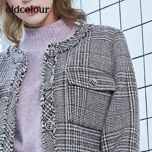 oldcolour冬季新品商场同款短外套女L42042243 商品图2