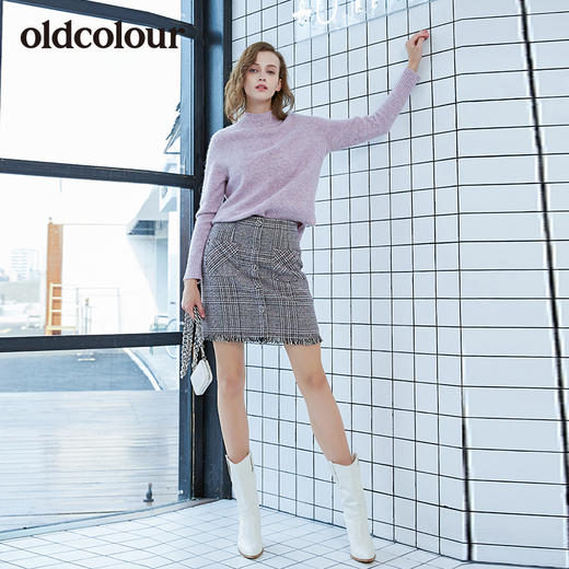 oldcolour冬季新品商场同款梭织半身裙L42061221 商品图4