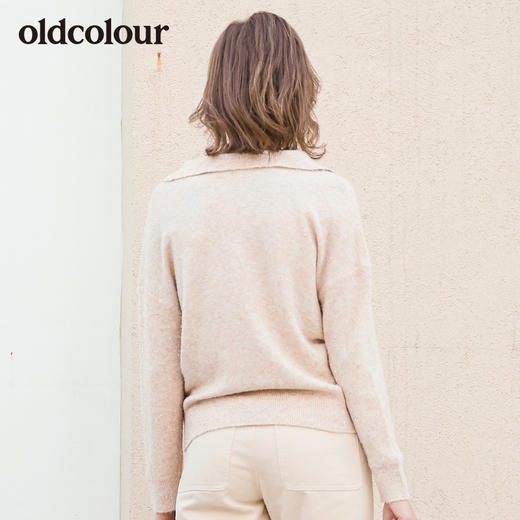 oldcolour冬季新品专柜同款小开领针织衫女L41052124 商品图1