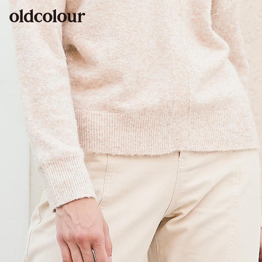 oldcolour冬季新品专柜同款小开领针织衫女L41052124 商品图3