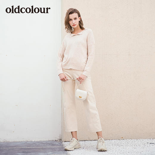 oldcolour冬季新品专柜同款小开领针织衫女L41052124 商品图4