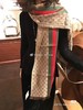 价值3250！真货！G家2020新款羊毛双G印花红绿织带披肩围巾70cm*200cm 男女同款 柔软舒适 低调奢华 春秋冬三季可用 百搭不过时 商品缩略图3