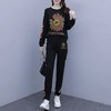YHSS960765新款潮流时尚雏菊印花烫钻上衣裤子两件套 商品缩略图1