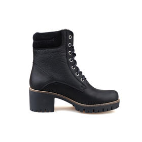 限时特价--西班牙原产时尚舒适加毛款女士皮靴PB17(优质保暖毛内衬)