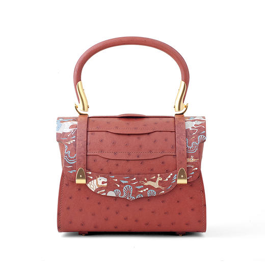 镶嵌“逐鹿纹”主题凌波包（鸵鸟皮） 商品图5