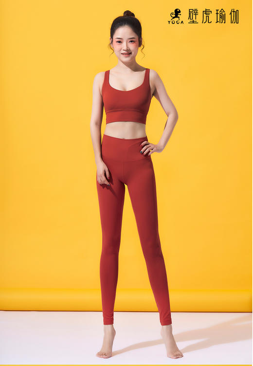 壁虎瑜伽【赫本】夏季新款裸感瑜伽两件套（有胸垫） 商品图7