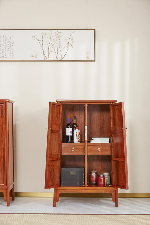 红桥红  家具严选  缅甸花梨（大果紫檀）  【125 明式素面 小圆角柜】 商品图2