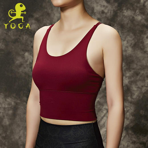 清仓款不退不换壁虎瑜伽 法器系列NO.143《汐月》美背亲肤瑜伽背心（有胸垫）【5天发货】 商品图3
