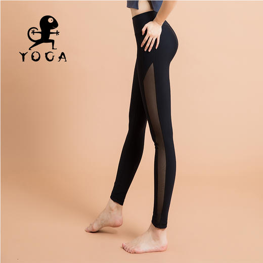 壁虎新款《云漫》网纱拼接瑜伽九分裤清仓不退不换 商品图5