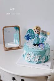 冰雪奇缘艾莎公主蛋糕