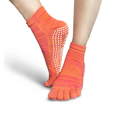 壁虎瑜伽《2501WZ316瑜伽袜》专业防滑瑜伽袜普拉提吸汗透气抓地五指袜 商品图4