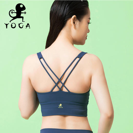 壁虎瑜伽 【木兰-上衣】春夏瑜伽美背超弹力文胸（有胸垫） 商品图4