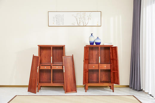 红桥红  家具严选  缅甸花梨（大果紫檀）  【125 明式素面 小圆角柜】 商品图4
