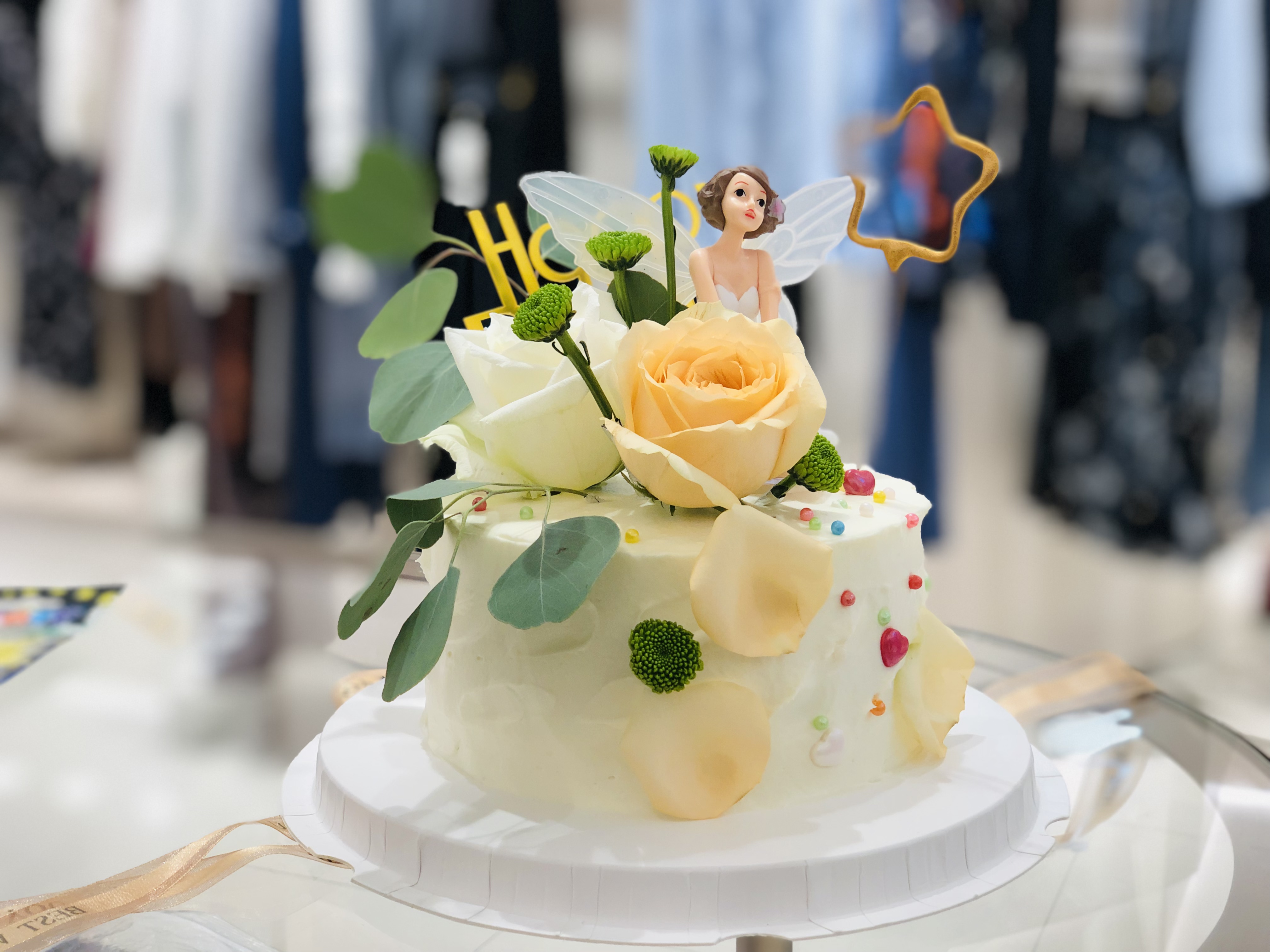 【甜久荟-花仙子】鲜花蛋糕-素雅色系