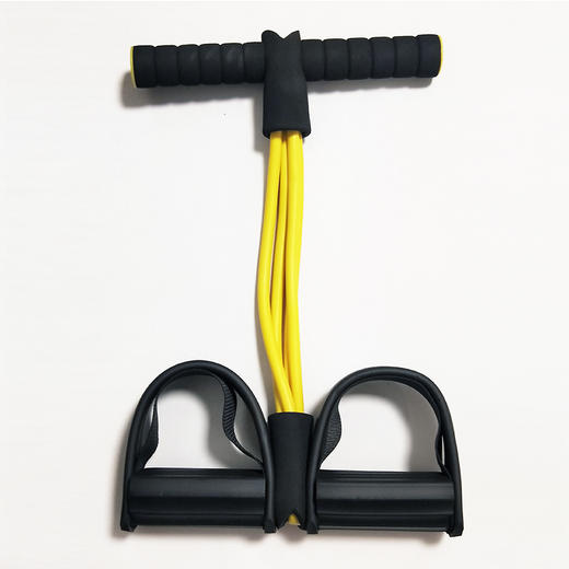 法莱克脚蹬拉力器4管乳胶黄色