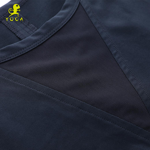 壁虎瑜伽《瑜伽黑背心》罩衫18SY004 背心宽松透气速干吸汗无袖T恤（无胸垫）清仓不退不换 商品图5