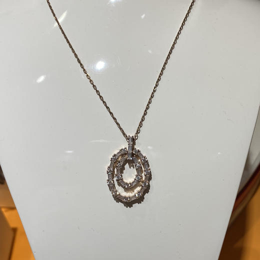 芙丽芙丽/Folli Follie 竹节圆环双层吊坠 商品图0