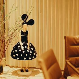 黑白波点-然女孩-1米