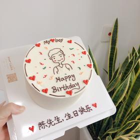 男孩简笔画手绘-低糖处理无添加