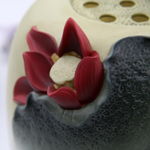 荷韵灯瓶陶瓷香器礼佛供奉 商品图6