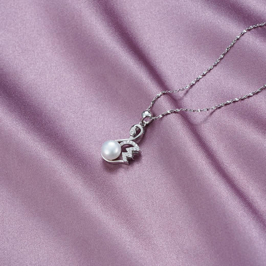 天鹅之意-S925银珍珠吊坠【PM1599-XF】(不含链）2010 商品图1