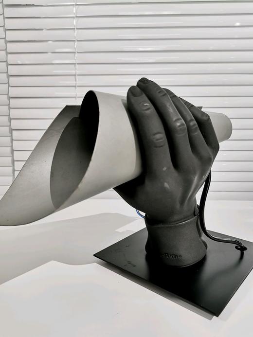 意大利中古1991年手型壁灯一对 岩灰色 商品图1