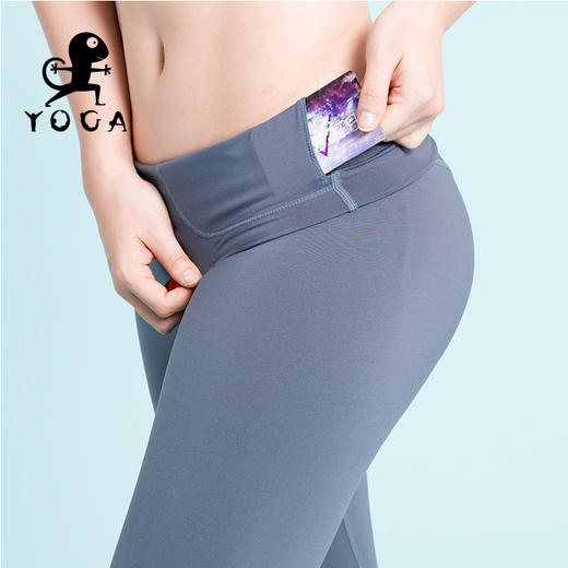 壁虎瑜伽 【椰子灰-七分裤】高腰瑜伽七分裤清仓不退不换 商品图5