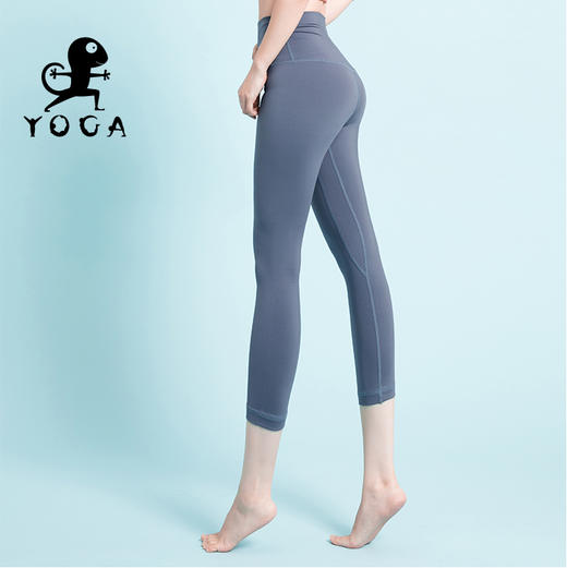 壁虎瑜伽 【椰子灰-七分裤】高腰瑜伽七分裤清仓不退不换 商品图4