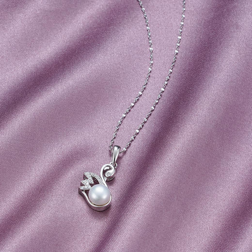 天鹅之意-S925银珍珠吊坠【PM1599-XF】(不含链）2010 商品图4