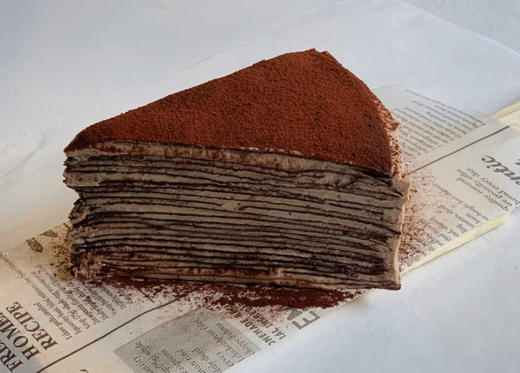 巧克力千层切块