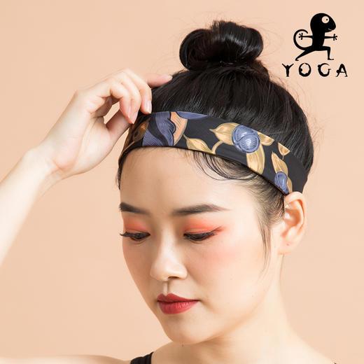 单拍不发货【现货秒发】壁虎多功能瑜伽运动透气吸汗柔软高弹发带 商品图0
