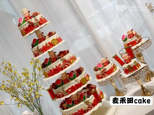 多层红红火火（多层蛋糕可定制3至9层，更多尺寸请联系经理13543373788） 商品图0