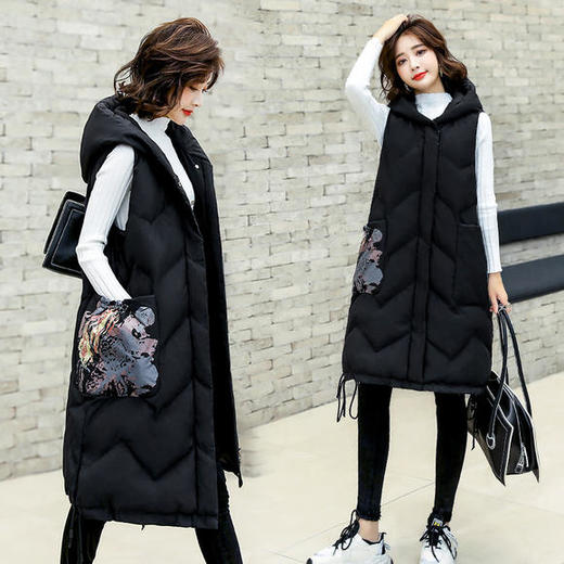 CQ-CB8260保暖连帽马甲外套 商品图2