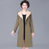 W-3559时尚妈妈秋装洋气风衣女中长款过膝大码中老年外套 商品缩略图2