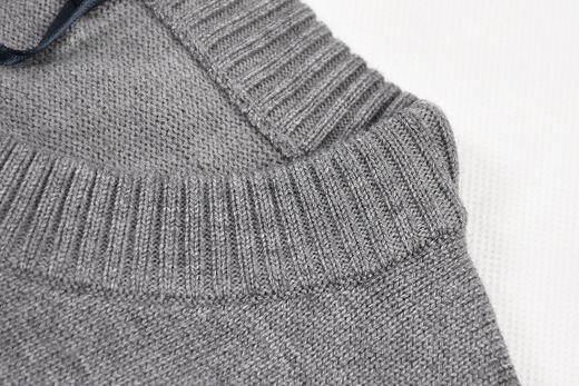 彩条字母 圆领套头针织衫毛衣 T-918 商品图6