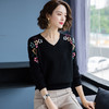 LM-20019外穿毛衣宽松短款女装秋冬2020年新款洋气绣花针织打底衫 商品缩略图3