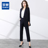 【上衣+裤子】罗蒙西服套装女双排扣青果领商务通勤职业西装 商品缩略图1
