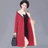 W-3559时尚妈妈秋装洋气风衣女中长款过膝大码中老年外套 商品缩略图0