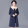 W-3559时尚妈妈秋装洋气风衣女中长款过膝大码中老年外套 商品缩略图1