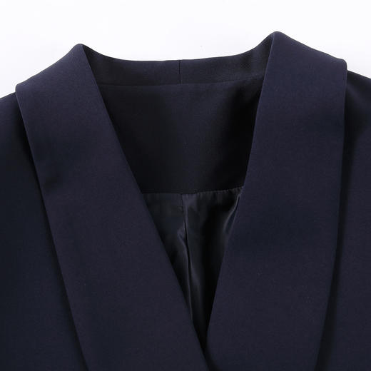 【上衣+裤子】罗蒙西服套装女双排扣青果领商务通勤职业西装 商品图4