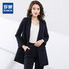 【上衣+裤子】罗蒙西服套装女双排扣青果领商务通勤职业西装 商品缩略图3