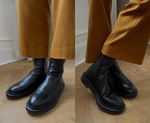 HIDEMI 黑色牛皮女鞋经典款短靴 商品图14